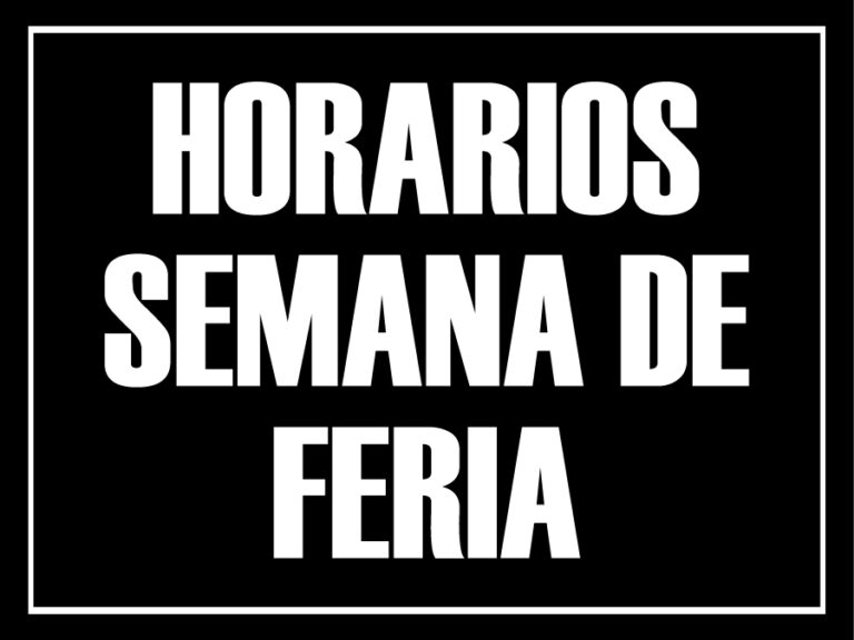 Horario Feria Hdad Panaderos